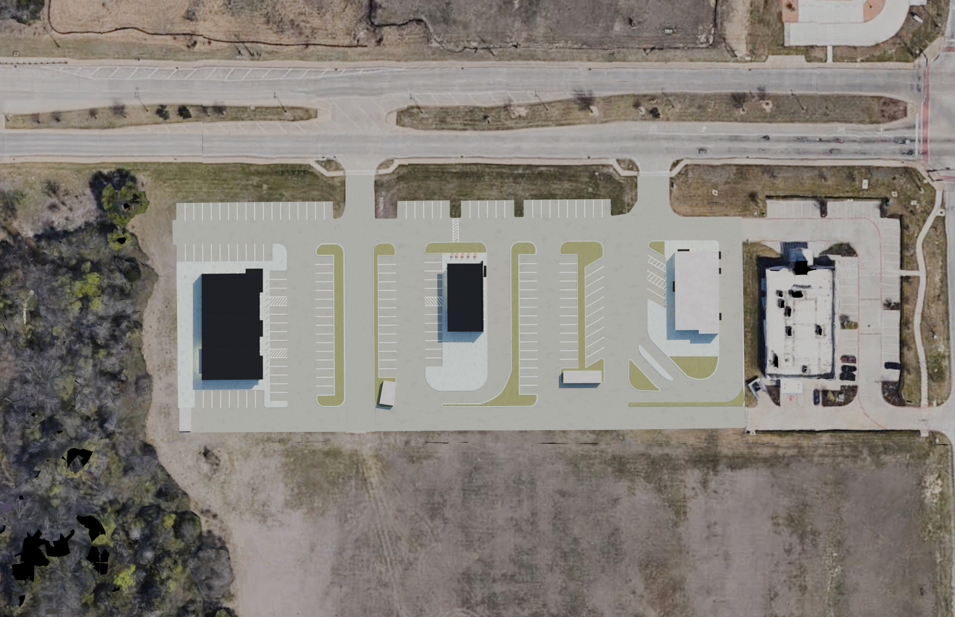 DeSoto commercial development, render two
