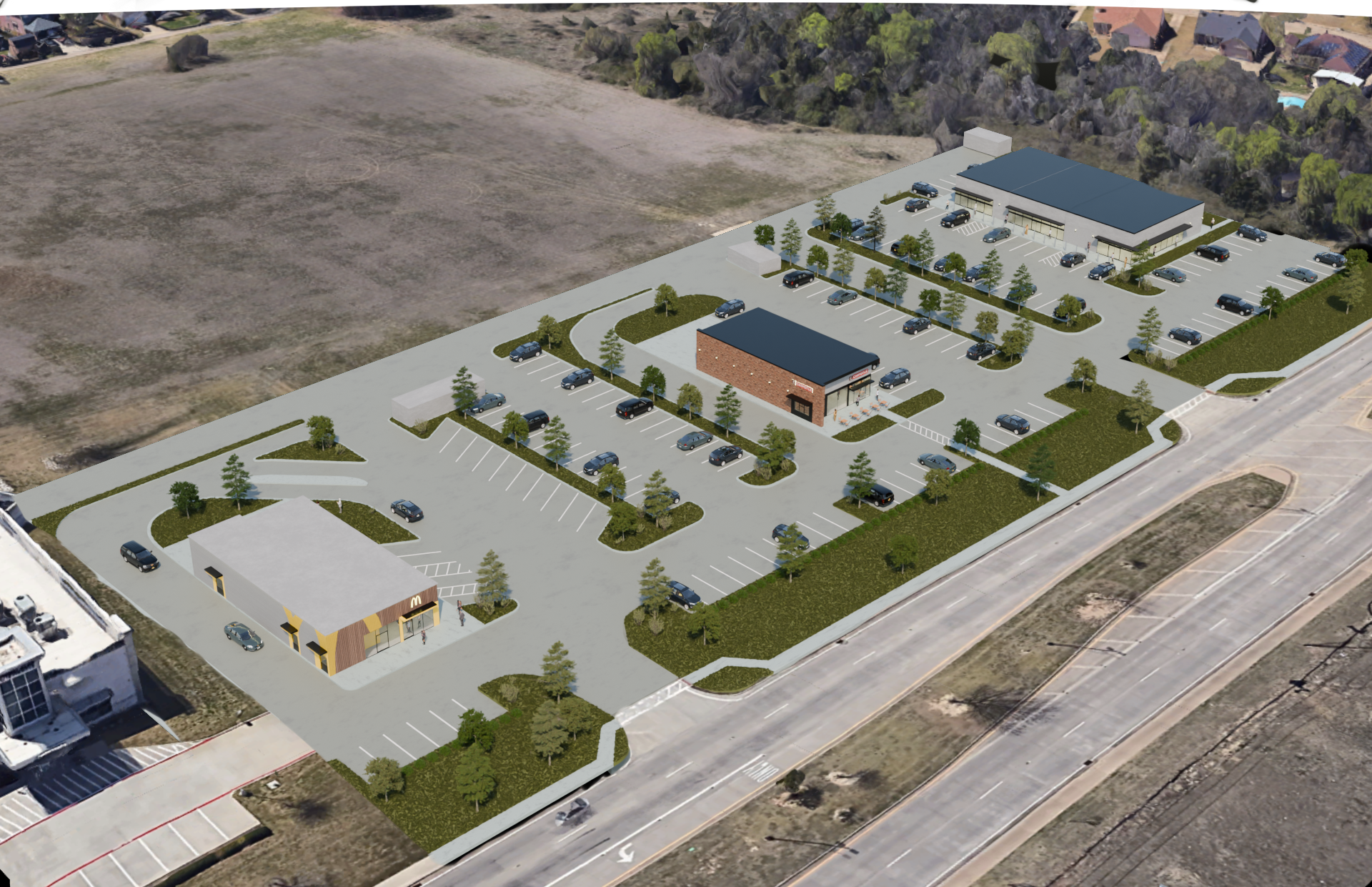 DeSoto commercial development, render three