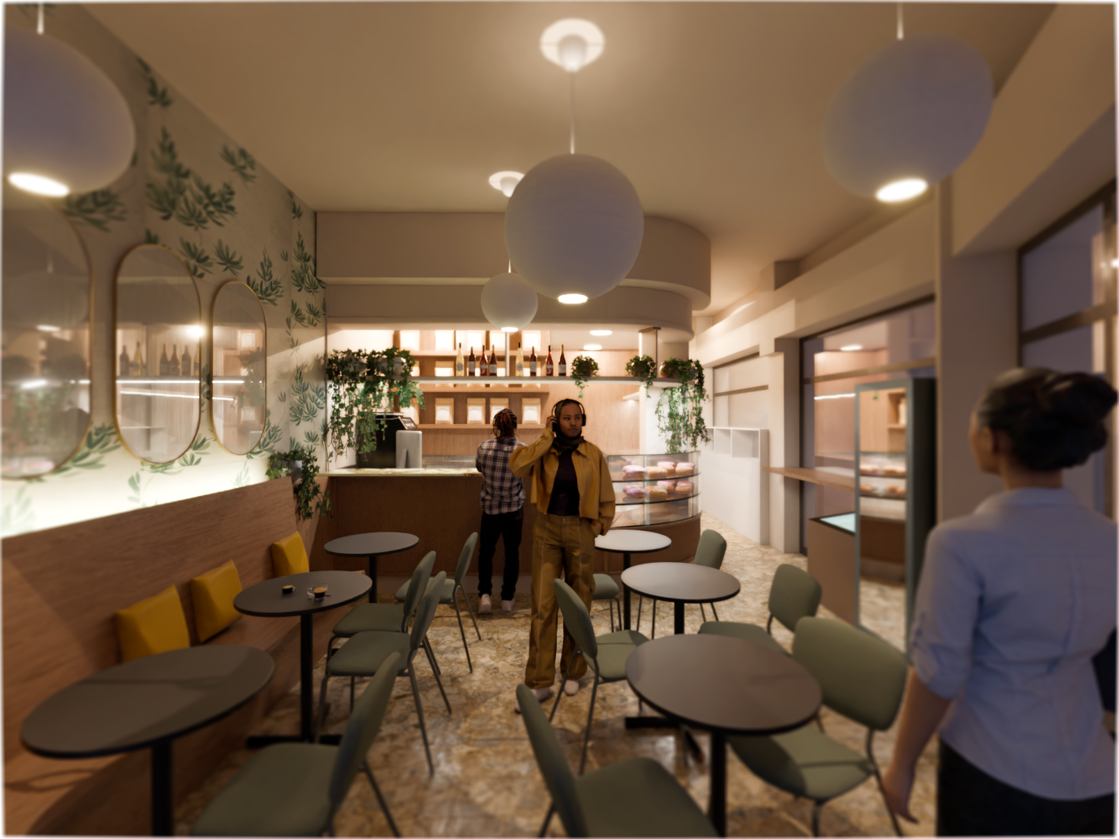 Marconi interior, render two