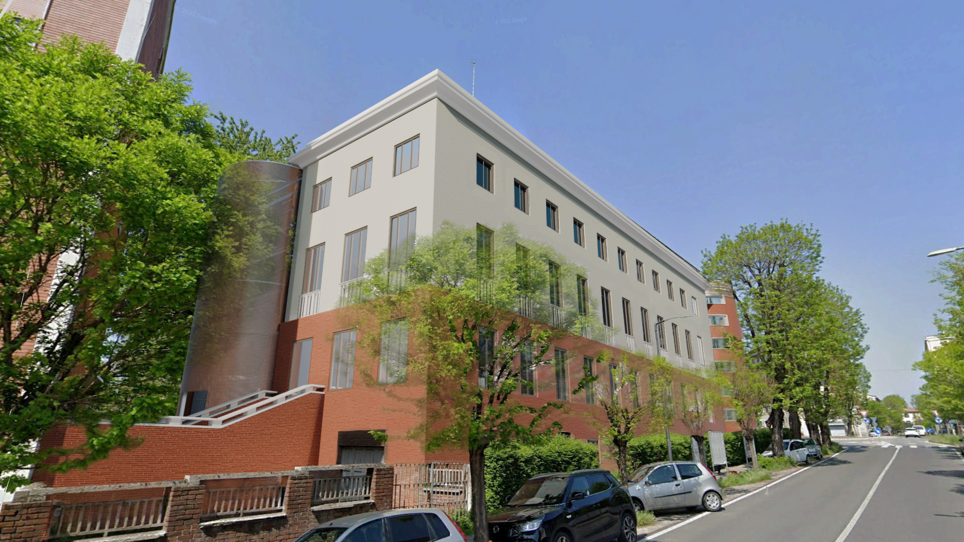 Student dorm render, view three